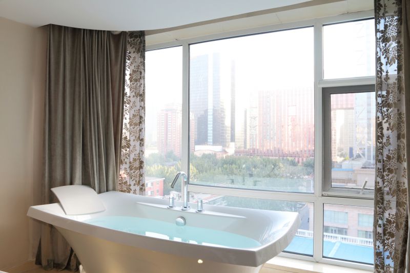 Customer Enjoying New Bathtub